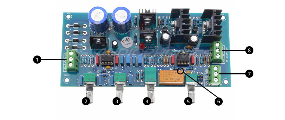 Volume Attenuator Preamplifier Module with Tone Control 2x LME49720NA